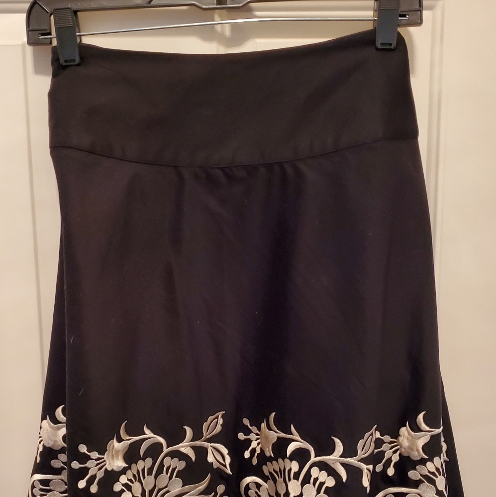 A-line knee length skirt